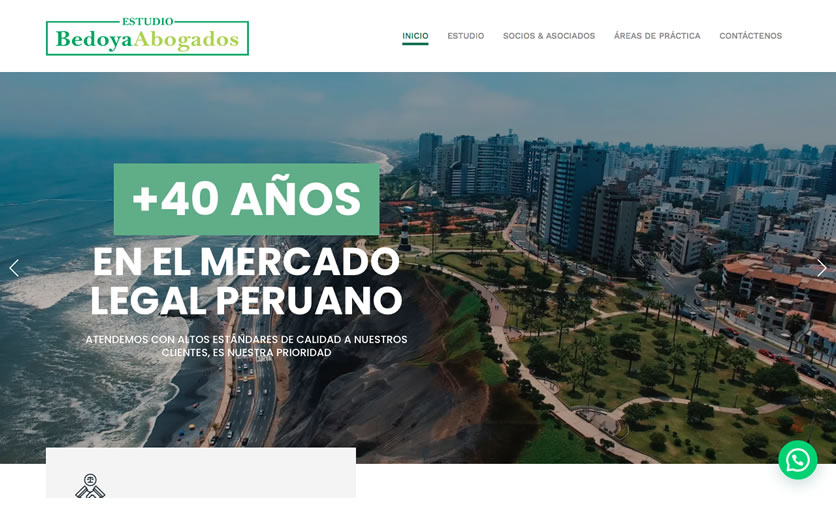 Diseño de Páginas Web Bedoya Abogados Escritorio