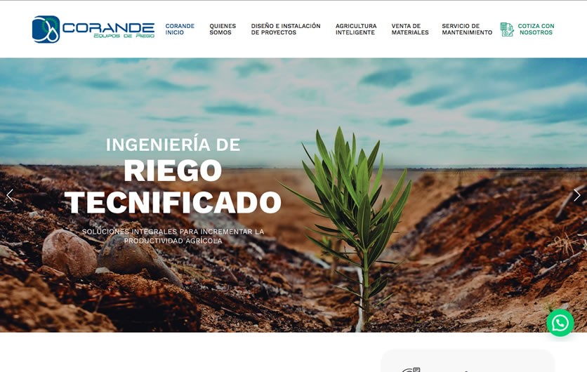 Diseño de Páginas Web Corande Escritorio