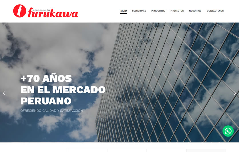 Diseño de Páginas Web Furukawa Escritorio