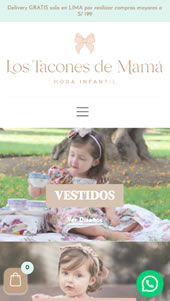 Diseño de Páginas Web Los Tacones de Mama Celular